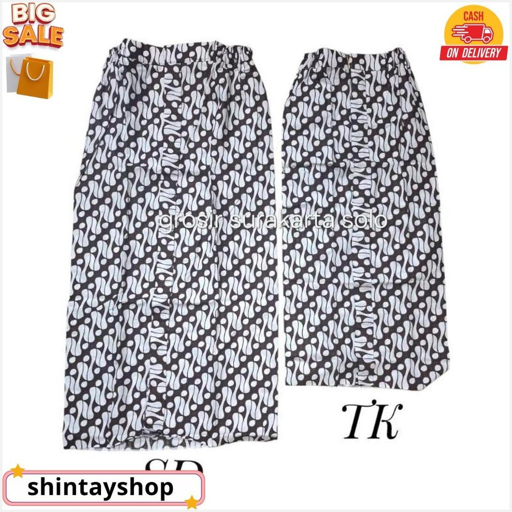 Rok Wiru Anak Tk/Sd / Rok Instan Wiru Jarik Anak / Rok Batik Wiru Instan Bisa Cod