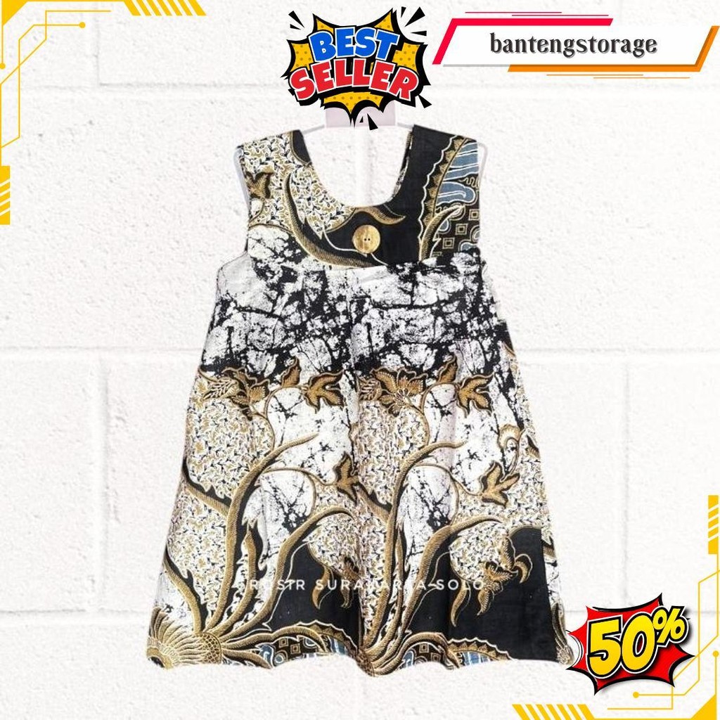 Dress Batik Anak Model Erika Siap Kirim