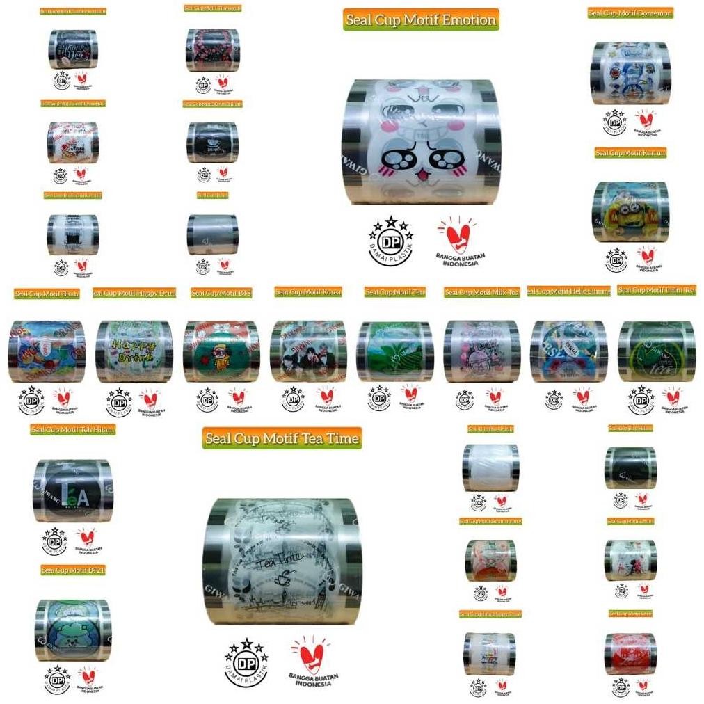 Bisa Cod Plastik Lid Cup Sealer Cup Seal Cup 1000 Cup Motif Milk Teh Milk Tea 1200 2000 ||
