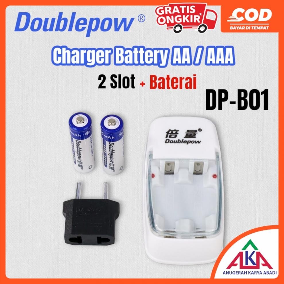 Original Doublepow Charger Baterai 2 / 4 / 6 / 8 Slot For Aa/Aaa Baterai 1200Mah - Dp-B01 / Dp-B02 /