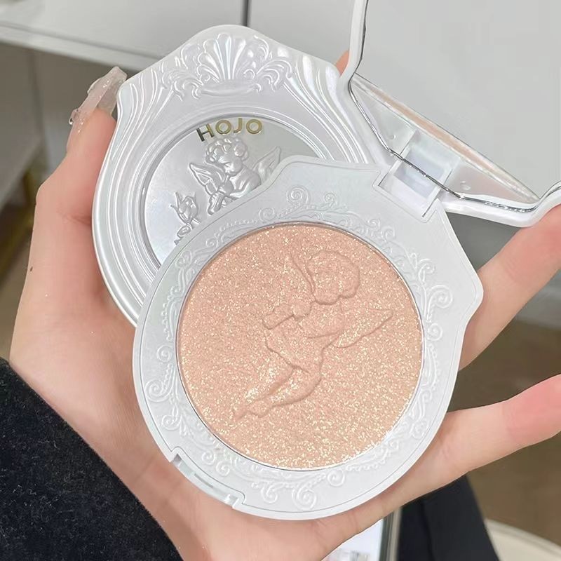 HOJO Highlight Powder Contour Palette Shimmer Powder 3D Blush Water Glossy Brightening Nose Face Uni