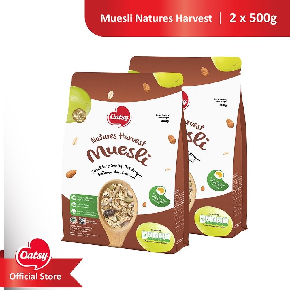 

OATSY Muesli Natures Harvest 500gr (Double Pack)