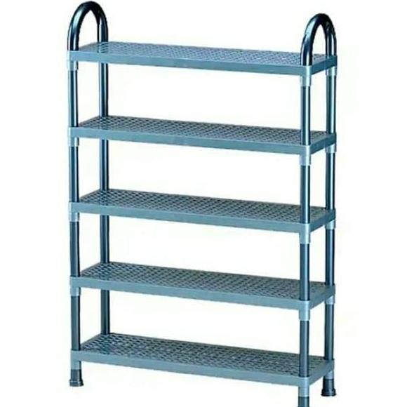 Rak sepatu/sendal plastik, LION STAR, Susun 5.