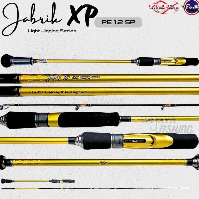 Joran Light Jigging JABRIK XP GEN 2 PE 0.6 PE 0.8 PE 1.2 dan PE 2 Spinning Relix Nusantara include p