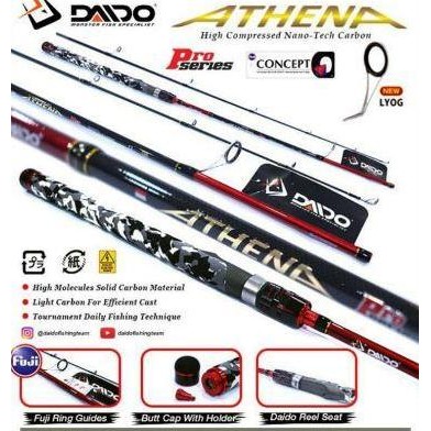 Daido Paket Pancing Laut Maguro Avenger Joran Athena Pro Series 180 CM Reel 6000 Bonus Senar 100M & 
