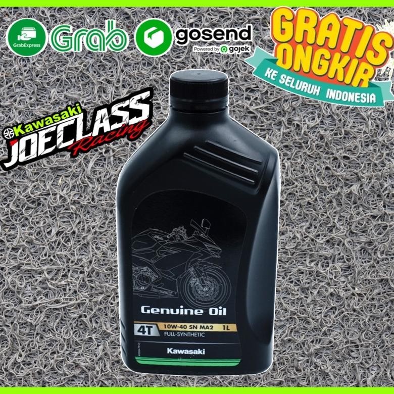 Kawasaki Genuine Oil Ultimate 4T 10W 40 SN MA2 Full Synthetic Oli Mesin Motor 4tak Ultimate 1 Full S