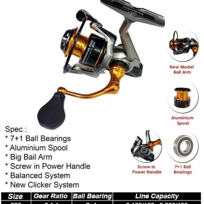 Reel HINOMIYA INFERNO ULTIMA 800 ultralight UL Original