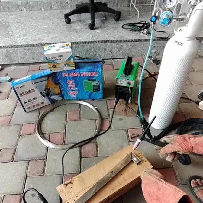 PAKET KOMPLIT ALAT LAS TIG ARGON STAINLESS MANUAL DENGAN LAS LISTRIK ORIGINAL DAN TERPERCAYA