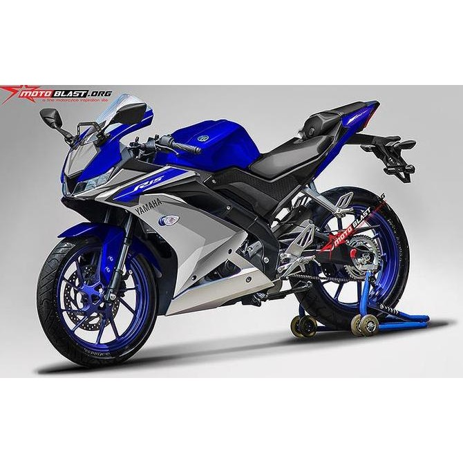 Decal stiker Yamaha R15 v3 Livery R1M Blue GP Original