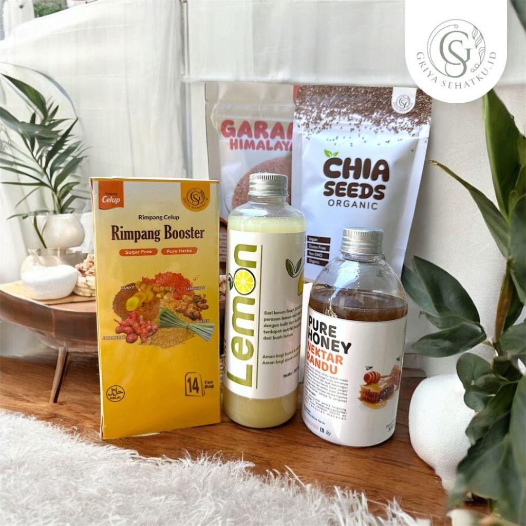 

LS Paket Imunitas Tubuh | Paket Detoks+Madu Murni+Rimpang Booster+ FREE SENDOK KAYU |