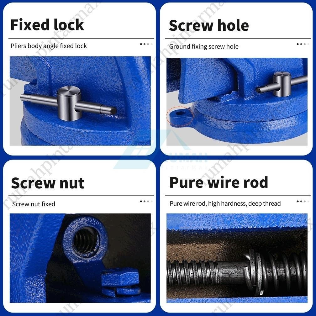 Catok Paron Ragum Besi 3" 4" Inch Bench Vice Vise Alat Jepit