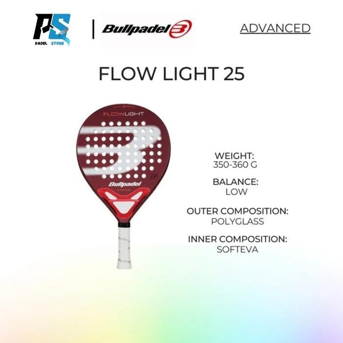 FS BULLPADEL FLOW LIGHT 25 PADEL RACKET / RAKET PADEL / RAKET BULLPADEL