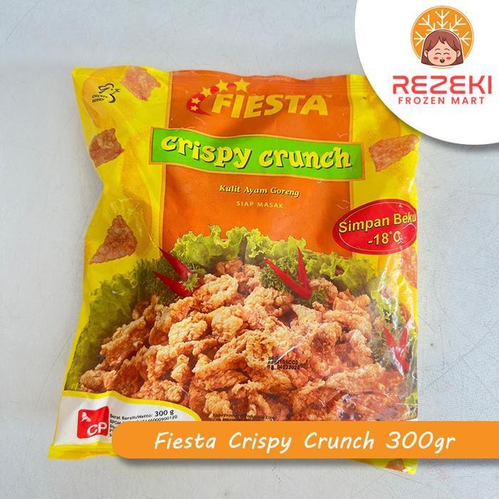 

LS Fiesta Crispy Crunch 300Gr Kulit Ayam Goreng Beku Frozen Food Makanan Instan kulit ayam crispy tinggal di goreng