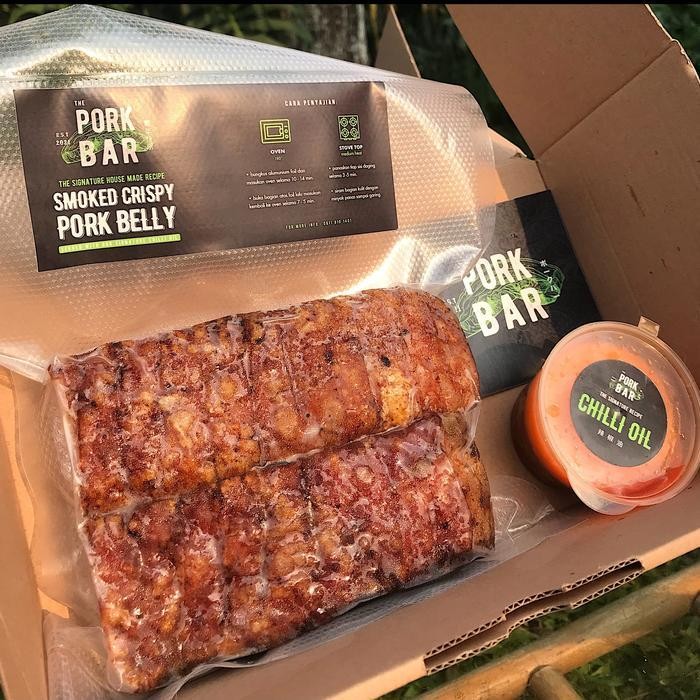 

LS Frozen Smoked Crispy Pork Belly|Babi Panggang Asap Beku | Samcan Asap