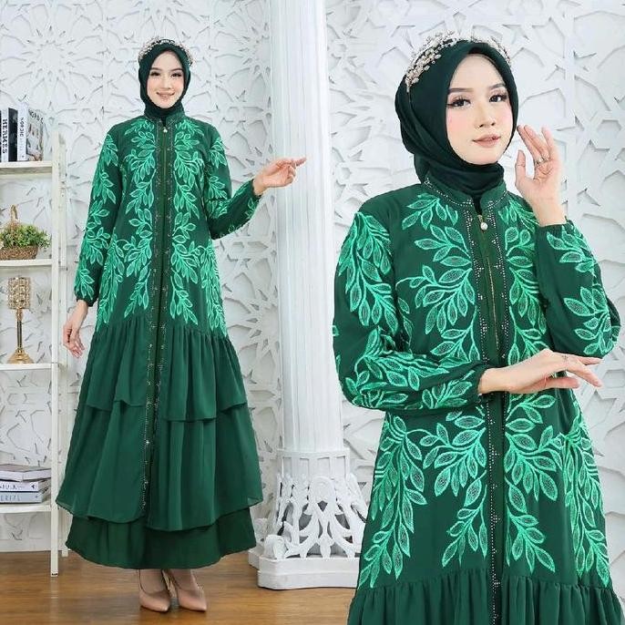 DT100 }} Abaya Arab Ruhi Part II ukuran JUMBO MAX LD 120 Warna Series