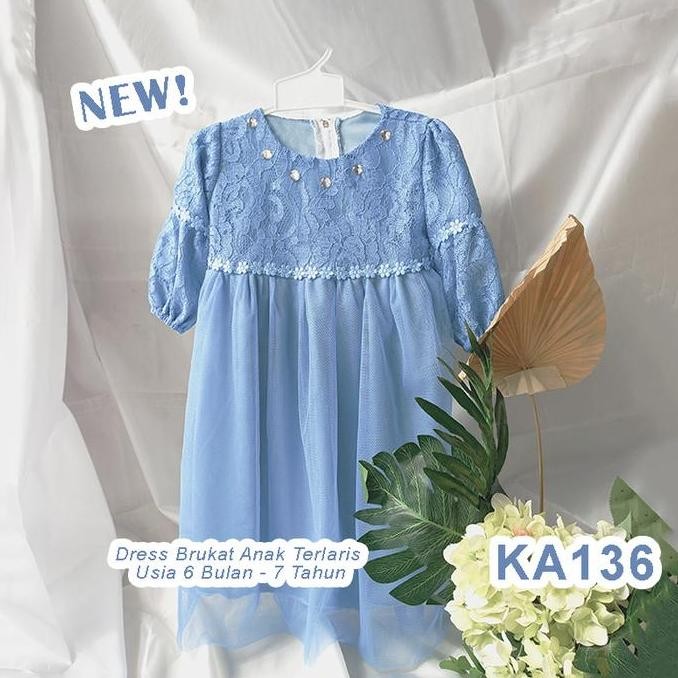 DI16 - Baju Denim Anak Perempuan 3 4 Tahun Model 2024 Baju Muslim Bayi Perempuan 6 12 Bulan Warna Bi