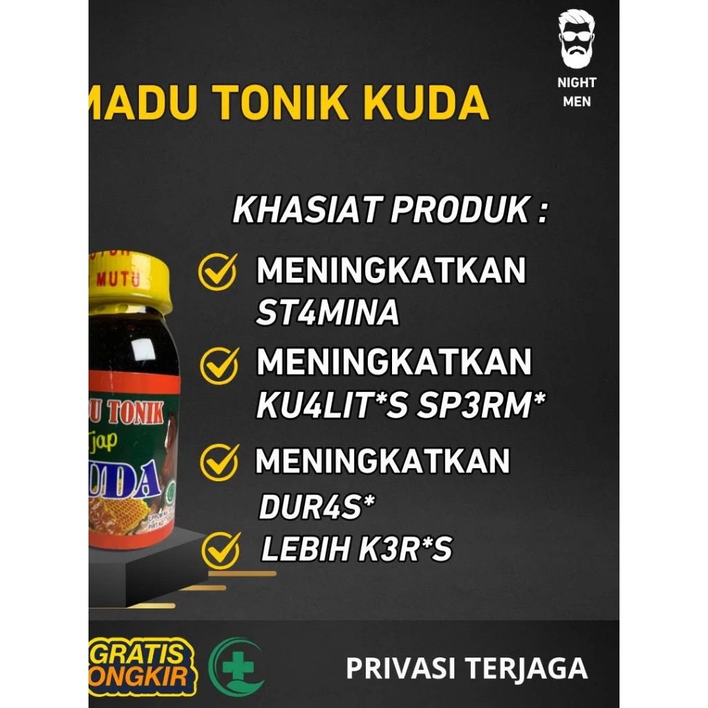

Madu pria perkasa (privasi aman) Madu Super Tonik / Madu Kuat Tahan Lama Premium / Madu Tonik Tjap Kuda Original Pria Perkasa Manjur