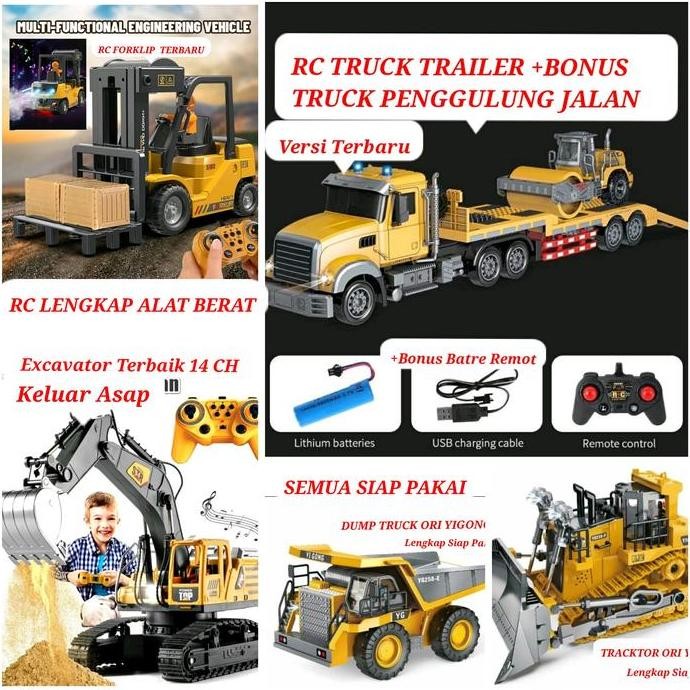 Mobil remot RC Excavator Bego Mainan remote Control