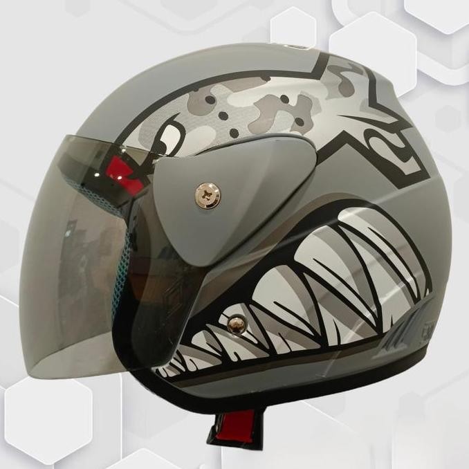 TERBARU - HELM HALF F EVO MOTIF BULLET MIRIP GM EVO MURAH HELM DEWASA SNI