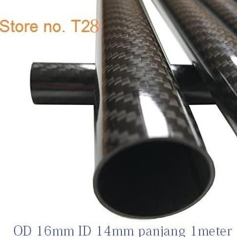TERMURAH - Pipa Karbon Carbon tube K OD 6mm ID 4mm panjang m meter OD6mm