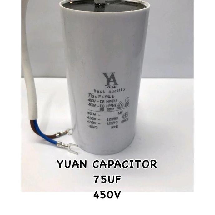 TERBARU - Yuan Capacitor kapasitor 7 UF micro 40Volt CAPACITOR CBB60 40V