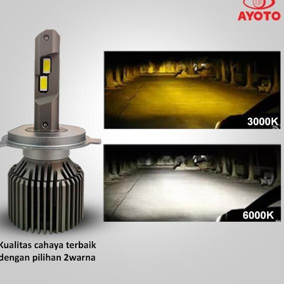 AYOTO Lampu Soket H4, A3-H4, 45 Watt, garansi 1 tahun Car