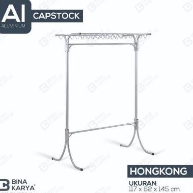 BEBAS ONGKIR - JEMURAN CAPSTOCK ALUMINIUM HONGKONG BINA KARYA