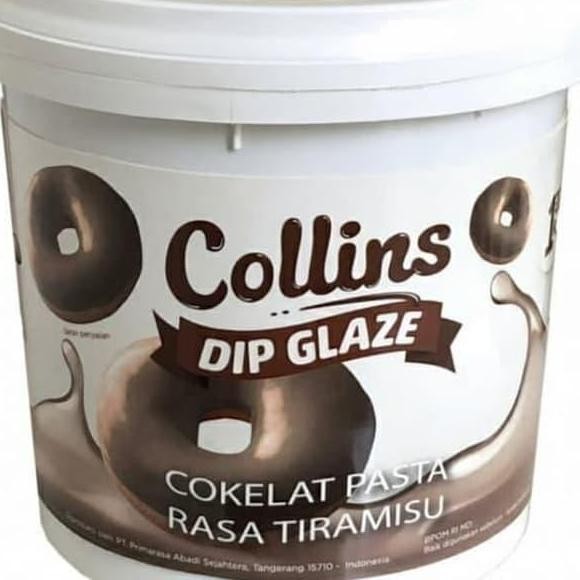 

Collins Dip Glaze Tiramisu Ropang Topping Selai Donat Roti Kue 1Kg