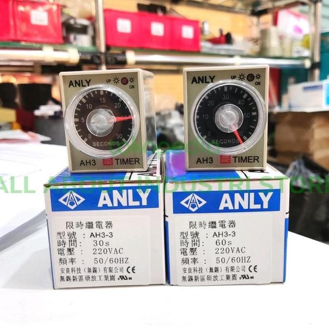 *****] Murah Timer AH3-3 220V 30 Detik/60 Detik 30S/60S