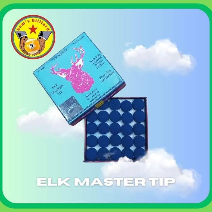 Tip elk master - ujung stik bilyar - stick billiard