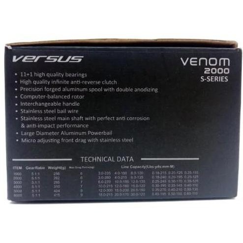 Rill Reel Versus SS VENOM 2000 12B Penggulung senar Rell