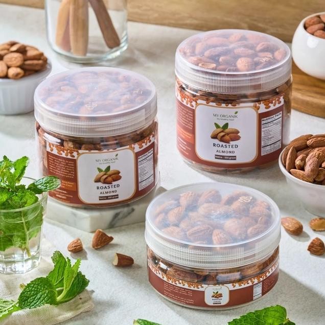 

My Organik Kacang Almond Panggang Kupas Organik Roasted Almond Natural