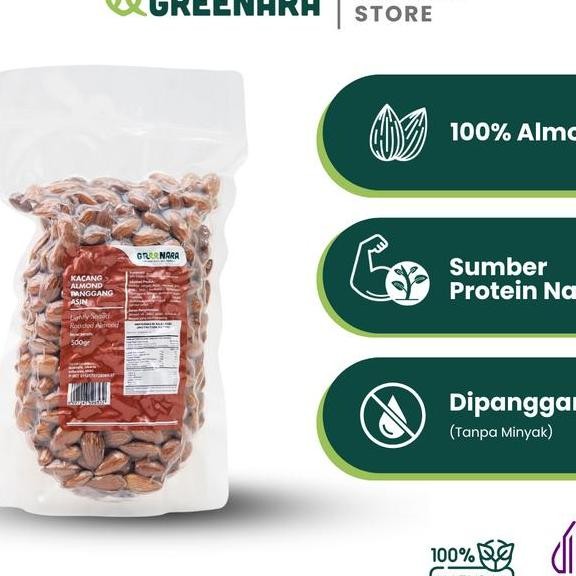 

Kacang Almond Panggang Asin Gr Lhtly Ed Roasted Almond