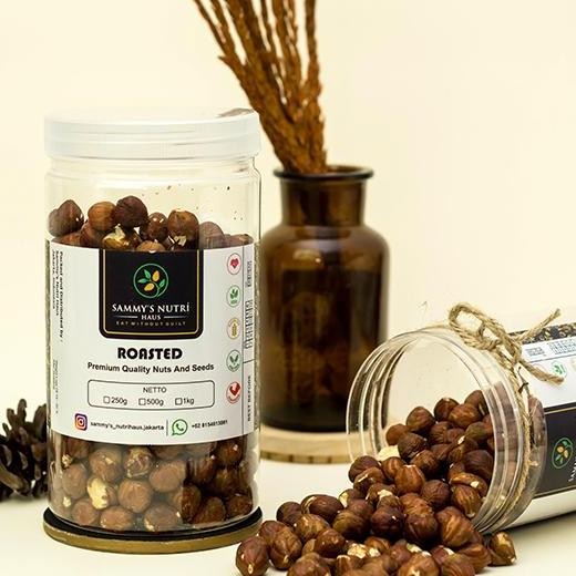 

Roasted Ed Hazel Nut 250G Kacang Hazel Panggang Asin Ringan