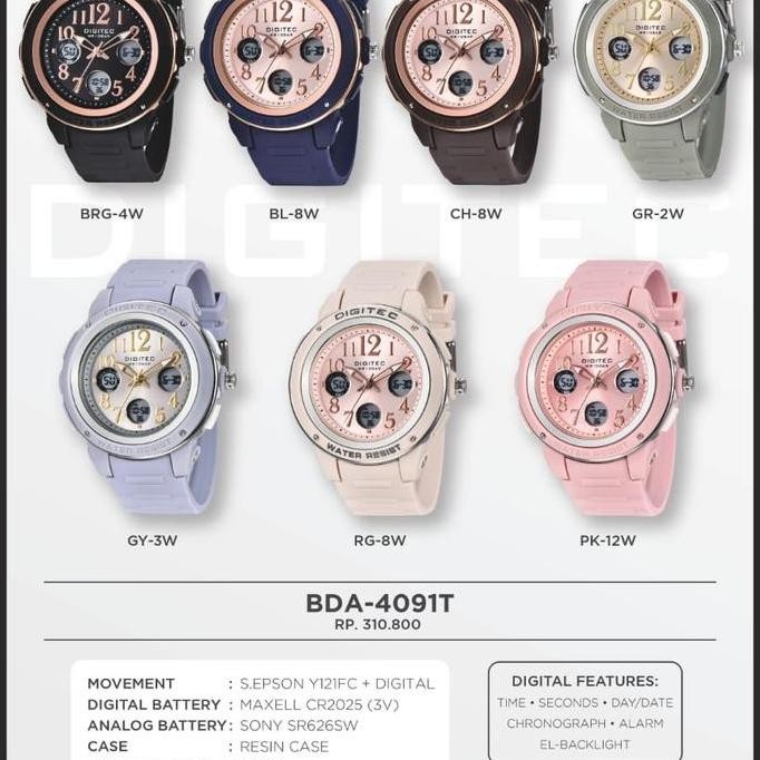 TERBARU Jam Tangan Digitec Wanita DG 4091 Original dg4091 Cream HOT SALE