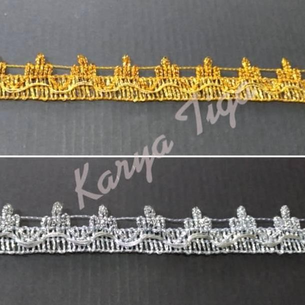 

~^~^~^] Renda Emas / Perak / India 611 (Lebar 2 cm - Panjang +/- 17 yard)