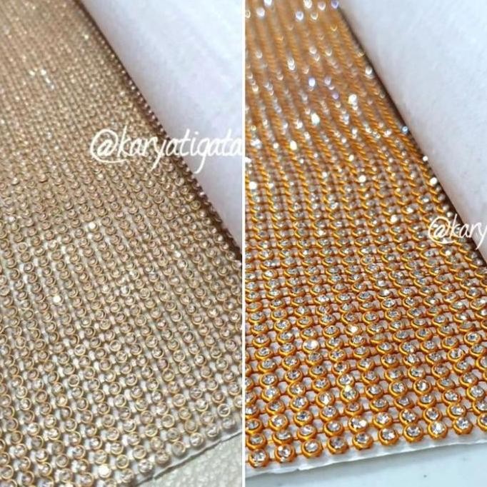 

((((()paling dicari] Aplikasi Diamond Tikar 142 Baris - Emas (Panjang +/- 123 cm)