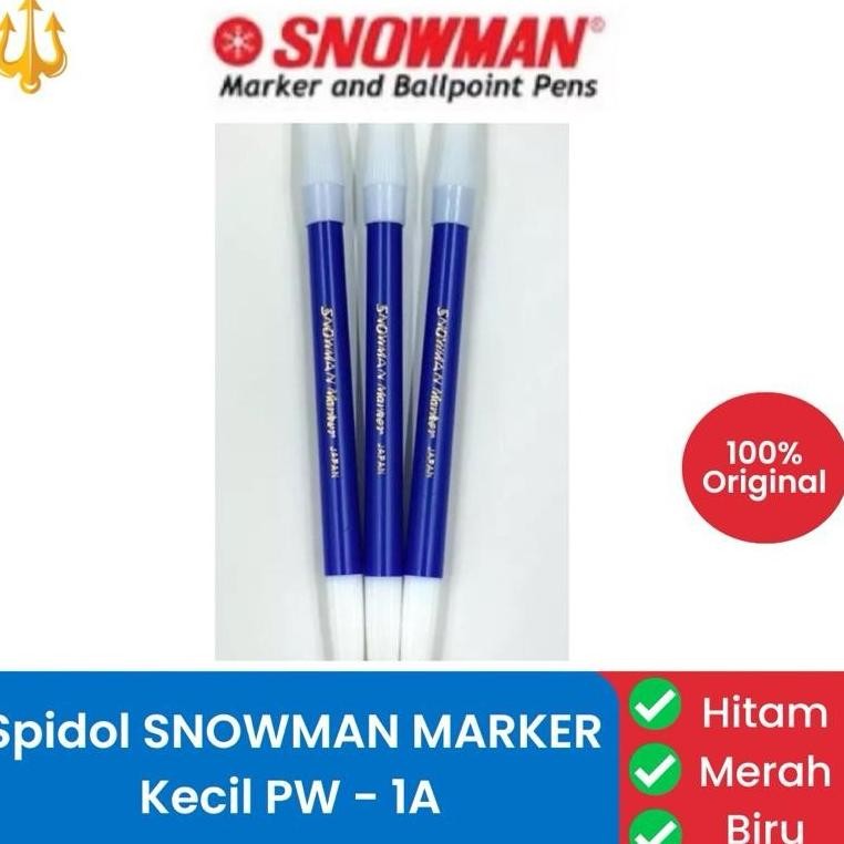 

Sale Terlaris [Harga 1 Lusin] Spidol Kecil Snowman Pw-1A Hitam Biru Merah Sale