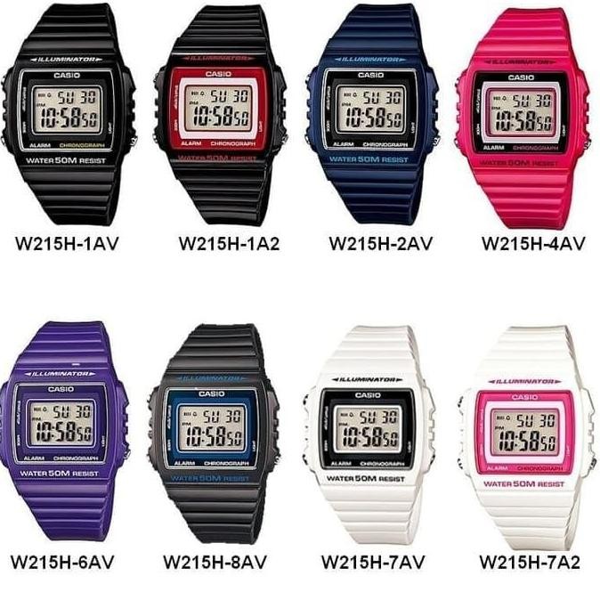 TERBARU Jam tangan Casio Original W-215H / W215H /W215 /215H BISA GOSEND