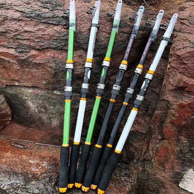 Tongkat Walesan Joran Pancing Pancingan Antena Teleskopik Carbon Fiber Spinning Fishing Reel