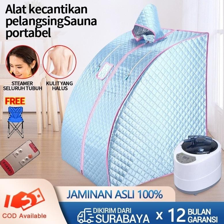 Jf Kotak Sauna / Portable Steam Sauna Alat Pelangsing Tubuh / Alat Spa /Alat Mandi Uap -Jf Cabang Su