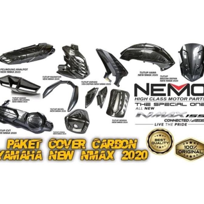Paket Carbon Nemo All New Nmax 2020 2021 Aksesoris Motor New Nmax 2020