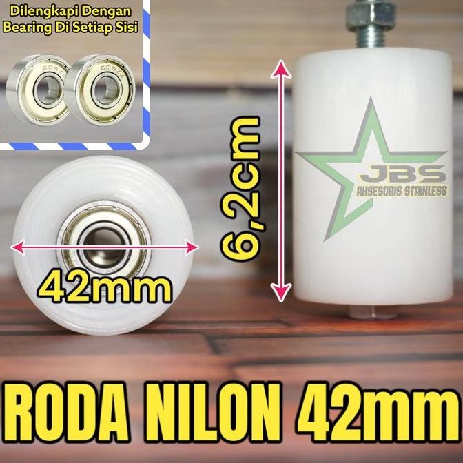 ~@~@~@~@] Roda Nilon + Bering 42mm pintu pagar Besi & stainless steel