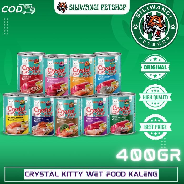 

STID Makanan Kucing Basah kaleng CRYSTAL KITTY 400gr Kaleng