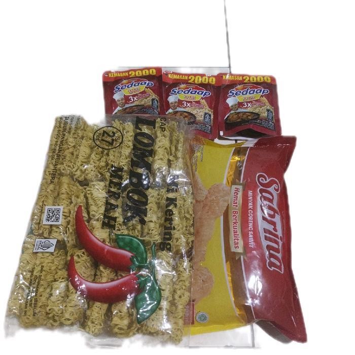

HSS promo gebyar!!paket masak mi //1bks mielombok+1bks minyakgorengsabrina+3pcs kecapsedap2000 minyak