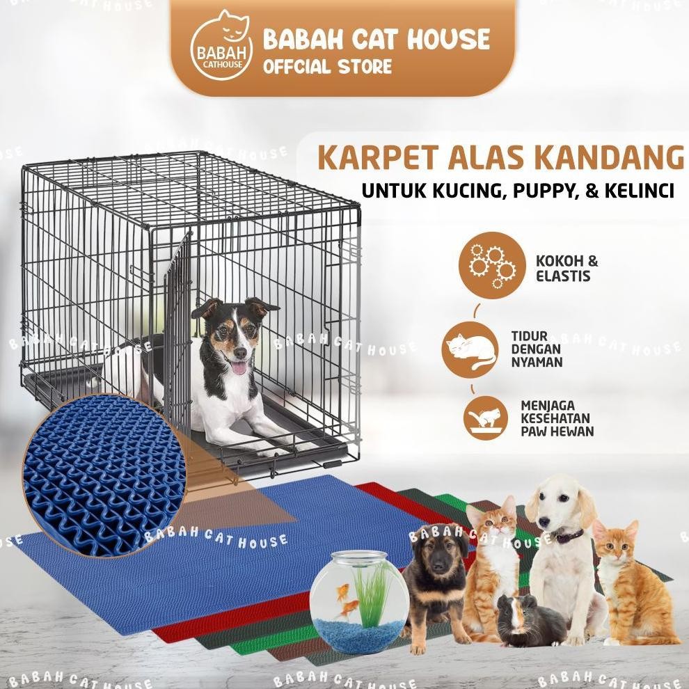 Kuke Karpet Alas Kandang Kucing Kasur Anjing Tatakan Kelinci Underpad Hewan Empuk Karet Pasir Murah 