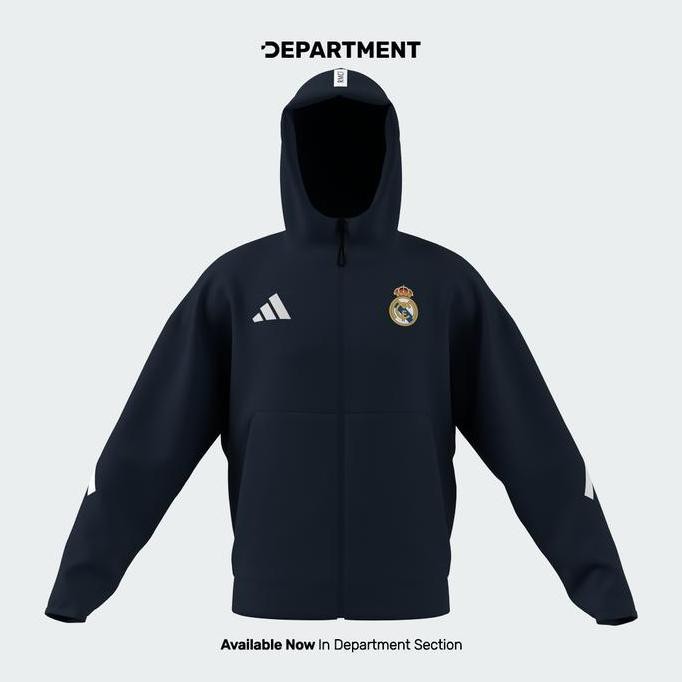Jaket Bola Pria Adidas Real Madrid Z.N.E Anthem Kc3739 Original