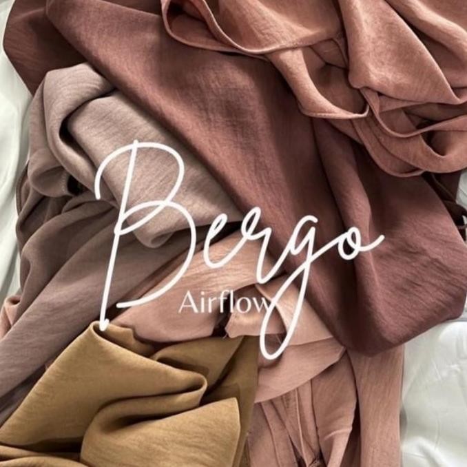 Jilbab crinkle airflow premium jumbo pad / hijab crinkle syari pet