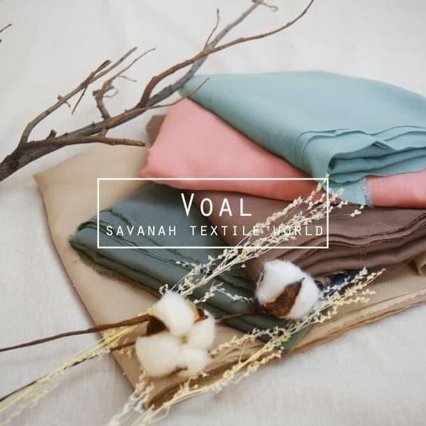 Kain VOAL SUPERFINE PREMIUM 1.25 meter (lebar 125cm)