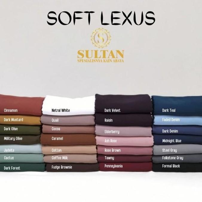Kain Sultan Bahan Abaya Soft Lexina Soft Lexus Untuk Bikin Gamis
